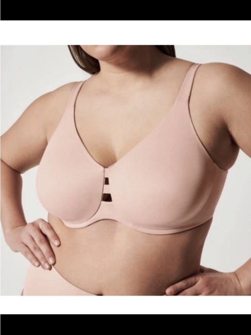 SPANX Low Profile Minimizer Underwire Bra Nude Tan 38DDD 30035R